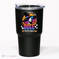 Throw The Dice Witches Bunco Happy Halloween Party Costume Tumbler thumb 0
