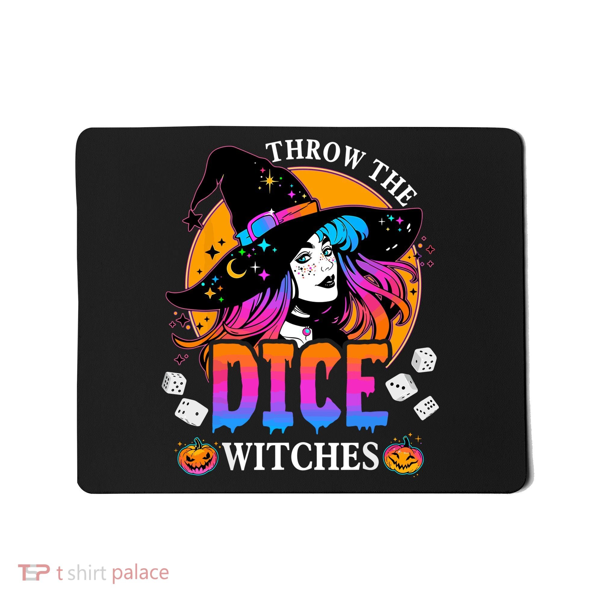 Throw The Dice Witches Bunco Happy Halloween Party Costume Mousepad