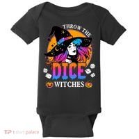 Throw The Dice Witches Bunco Happy Halloween Party Costume Baby Bodysuit thumb 0