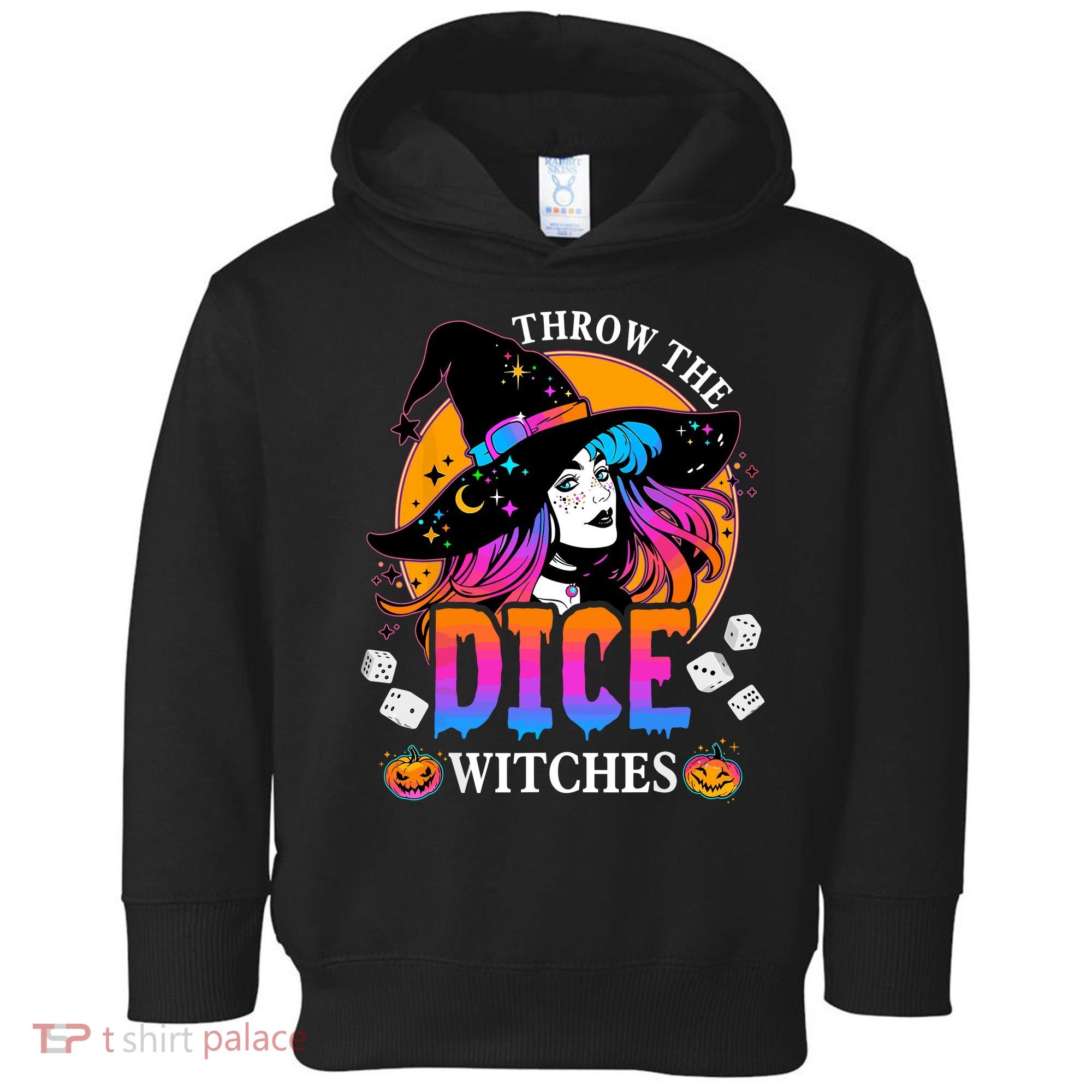 Throw The Dice Witches Bunco Happy Halloween Party Costume Toddler Hoodie