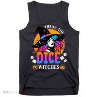 Throw The Dice Witches Bunco Happy Halloween Party Costume Tank Top thumb 0