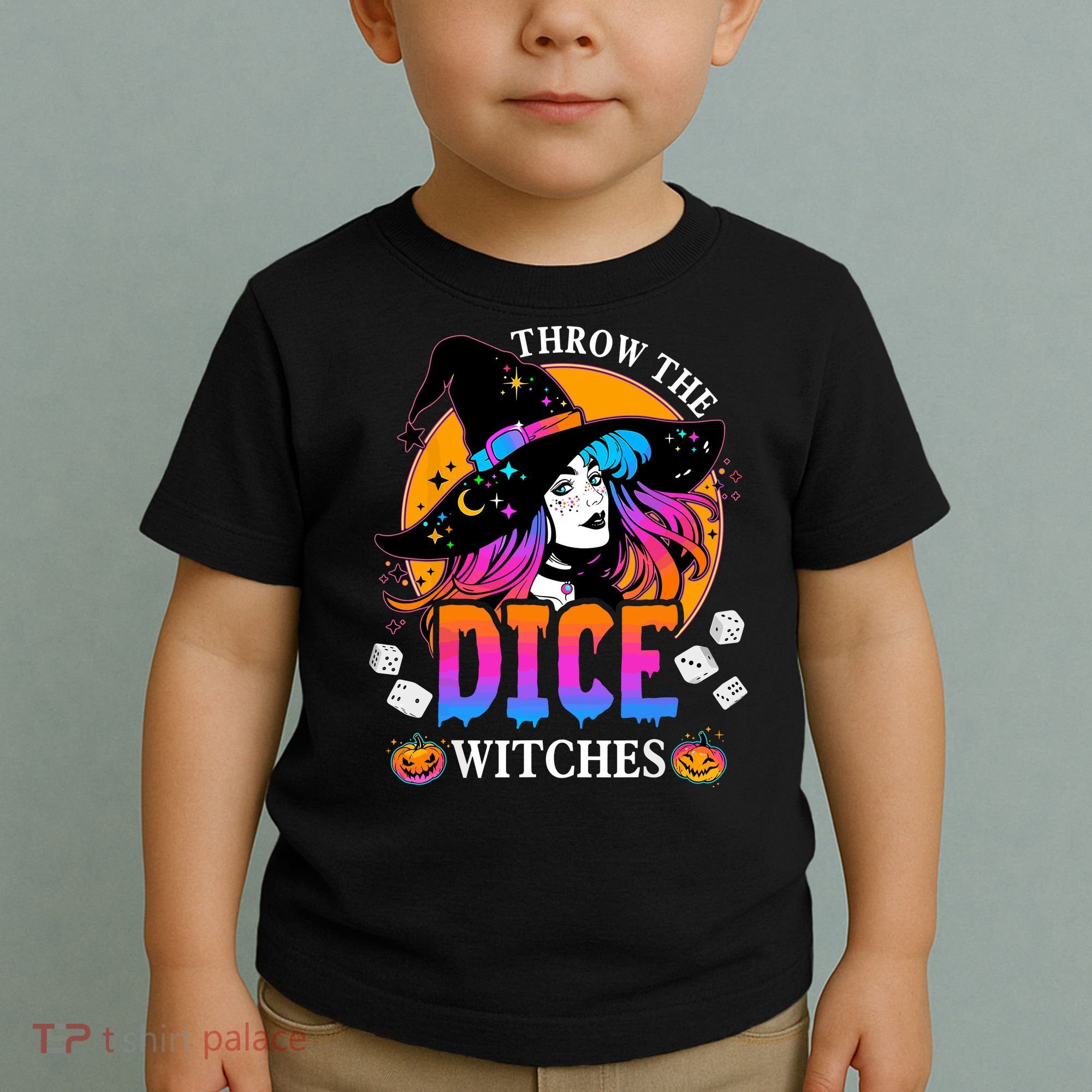 Throw The Dice Witches Bunco Happy Halloween Party Costume Toddler T-Shirt