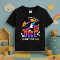 Throw The Dice Witches Bunco Happy Halloween Party Costume Toddler T-Shirt thumb 3