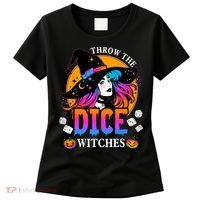 Throw The Dice Witches Bunco Happy Halloween Party Costume Women's T-Shirt thumb 0