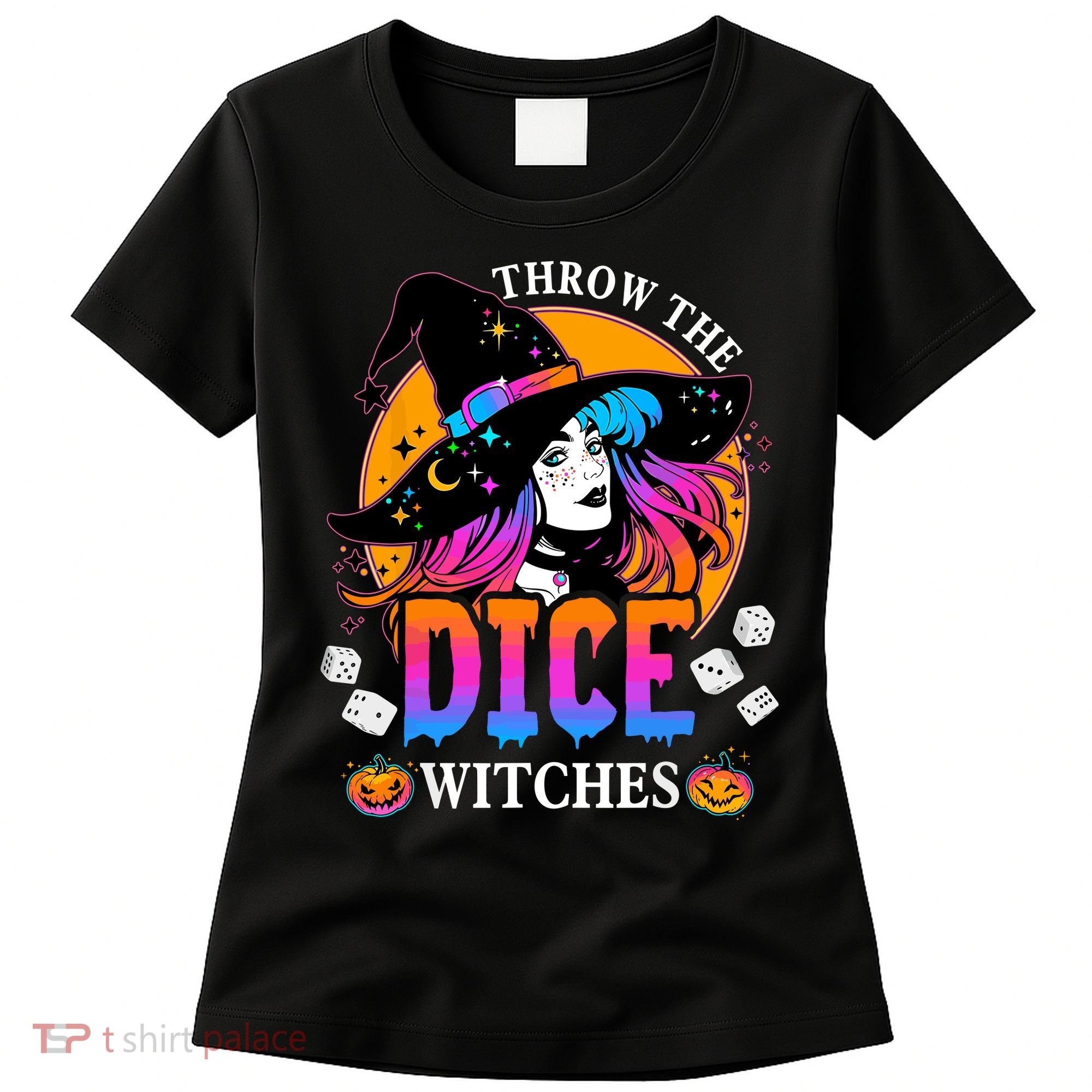 Throw The Dice Witches Bunco Happy Halloween Party Costume Women's T-Shirt