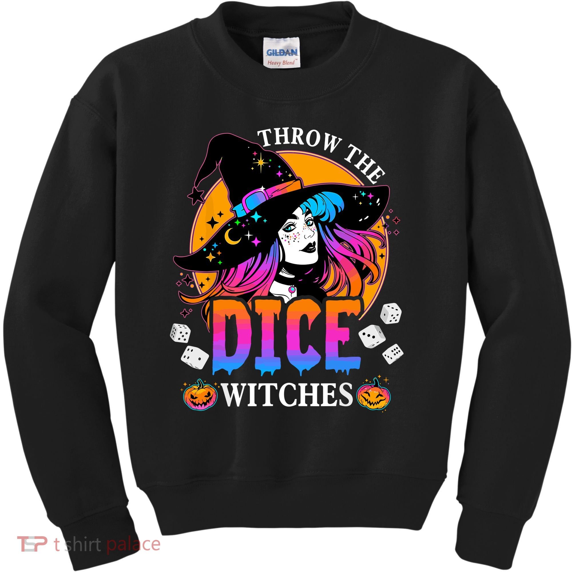 Throw The Dice Witches Bunco Happy Halloween Party Costume Kids Sweatshirt