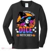 Throw The Dice Witches Bunco Happy Halloween Party Costume Kids Long Sleeve Shirt thumb 0