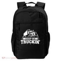Trucker Truck Driver Keep On Truckin 18 Wheeler Backpack thumb 0
