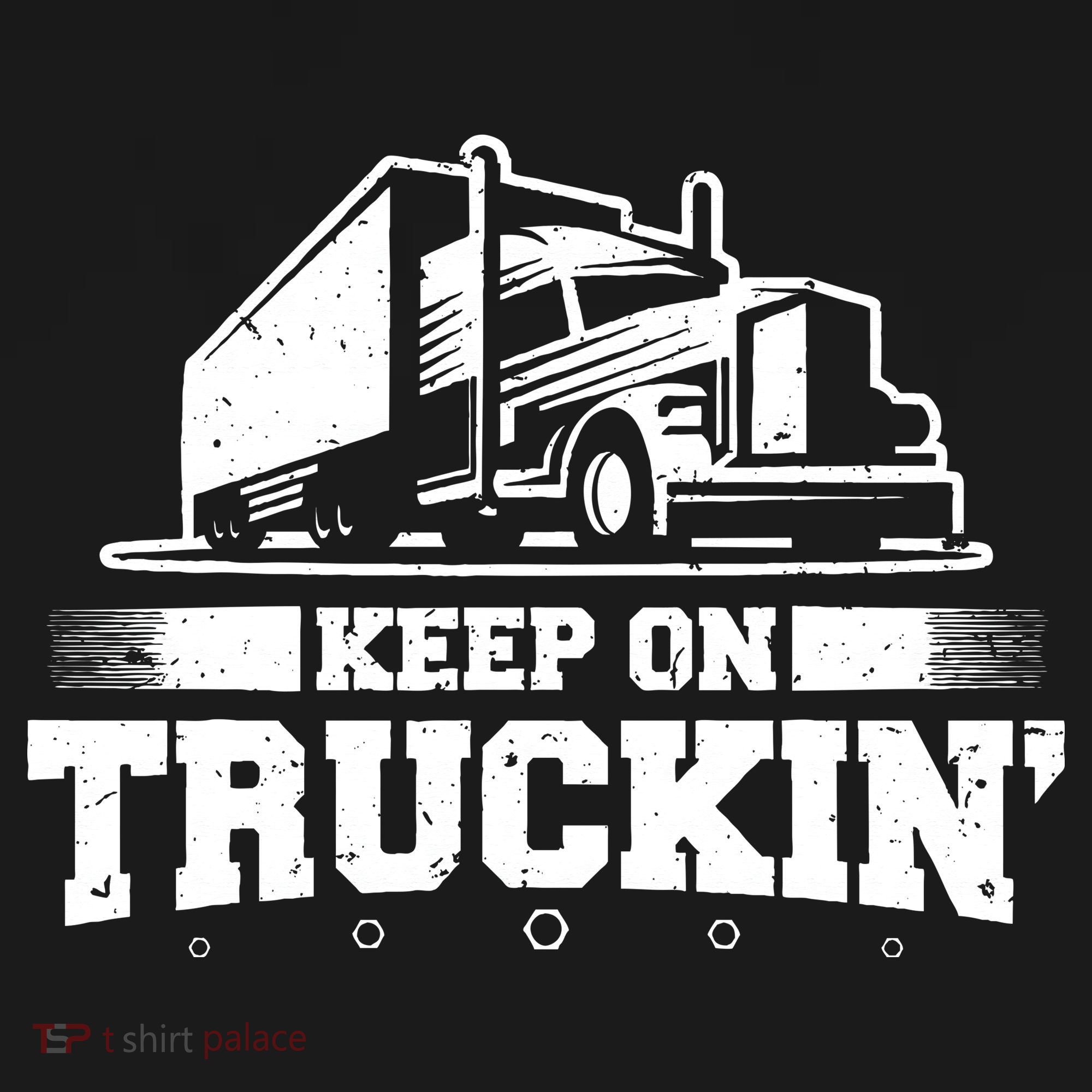 Trucker Truck Driver Keep On Truckin 18 Wheeler Visor