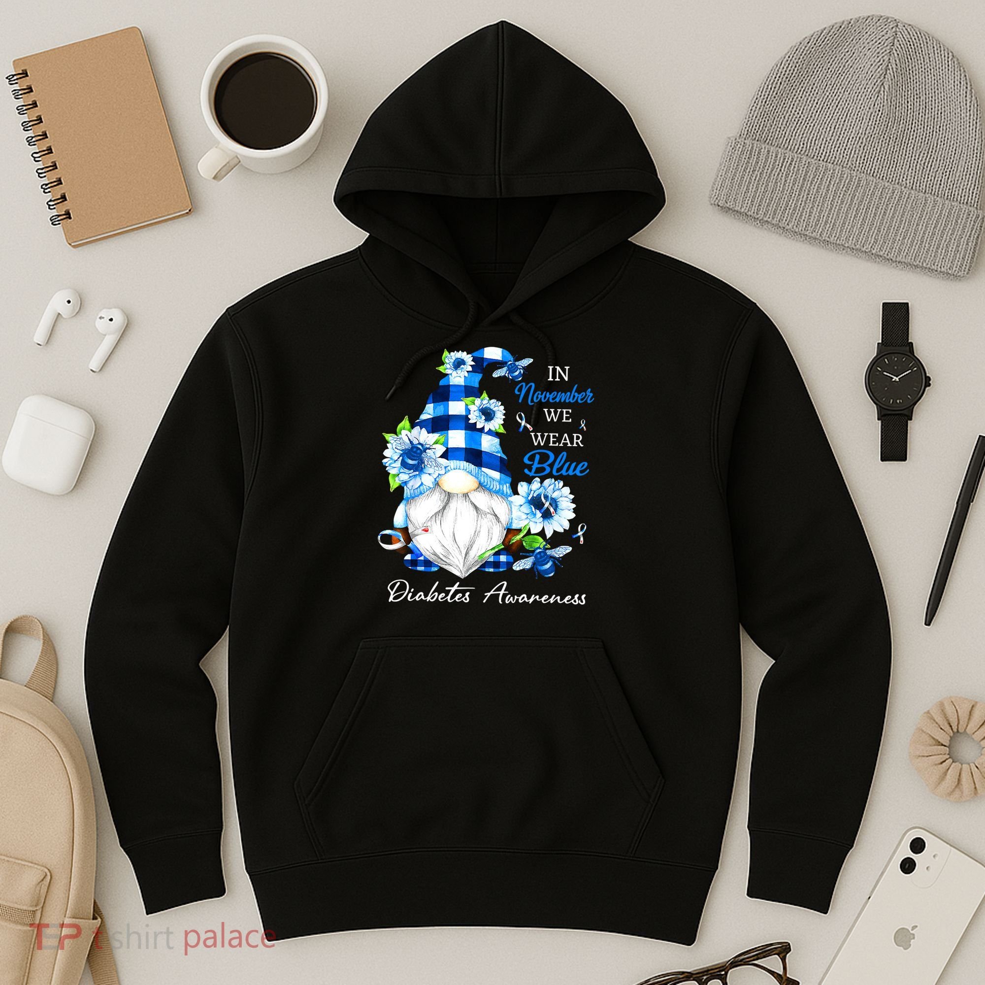 T1D T2D Diabetic Diabetes Awareness Hoodie