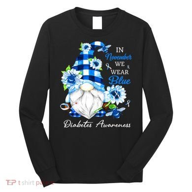 T1D T2D Diabetic Diabetes Awareness Long Sleeve Shirt
