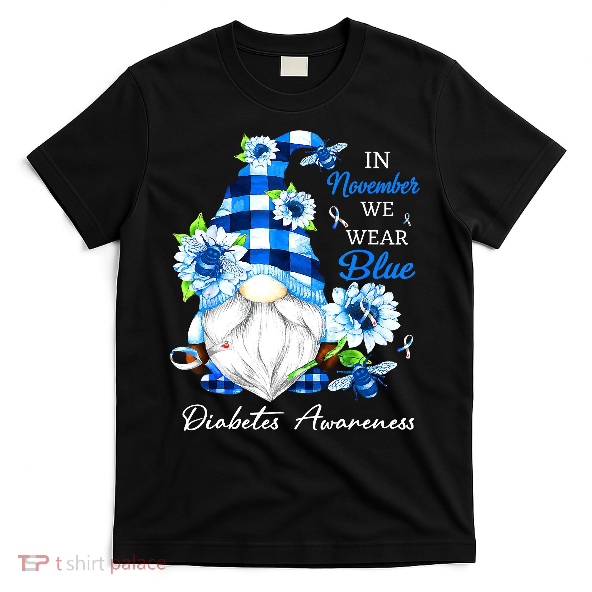 T1D T2D Diabetic Diabetes Awareness T-Shirt