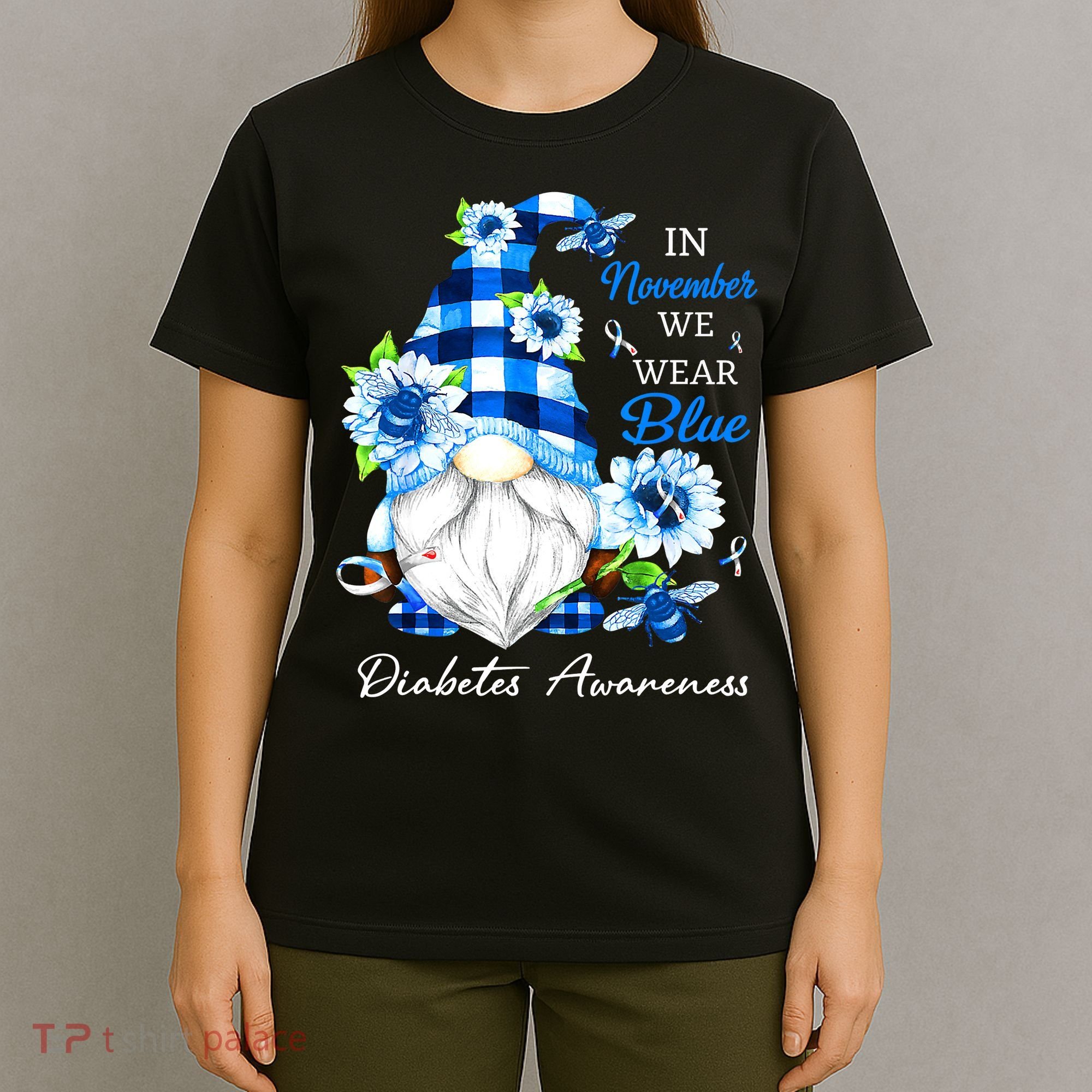 T1D T2D Diabetic Diabetes Awareness T-Shirt