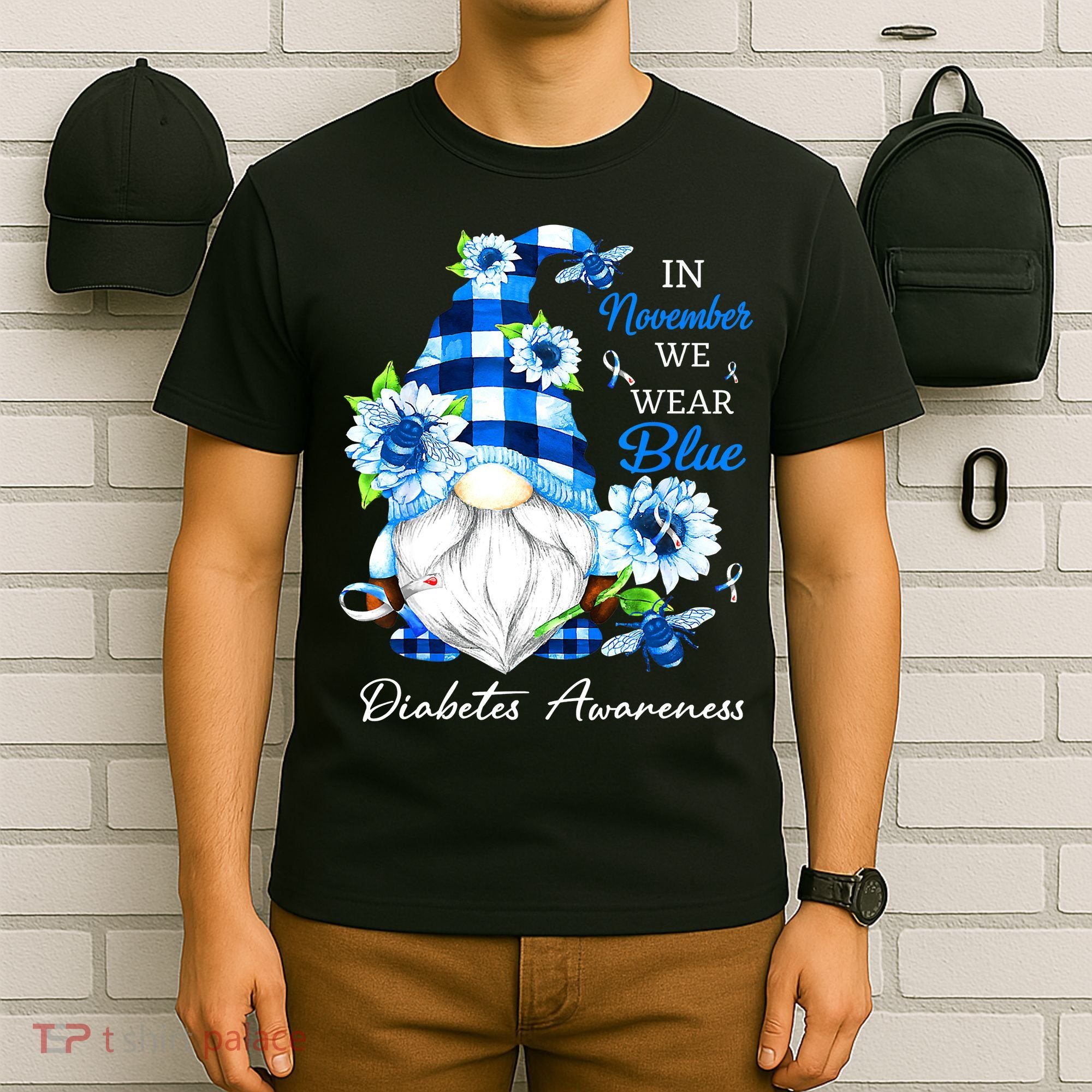 T1D T2D Diabetic Diabetes Awareness T-Shirt
