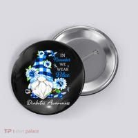 T1D T2D Diabetic Diabetes Awareness Button thumb 0
