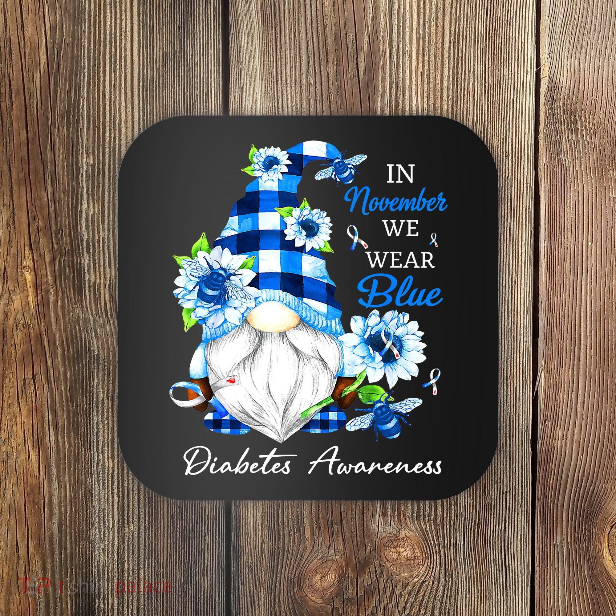 T1D T2D Diabetic Diabetes Awareness Coaster