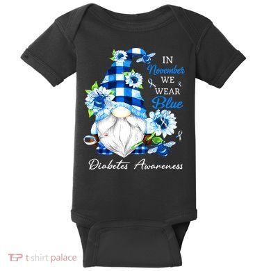 T1D T2D Diabetic Diabetes Awareness Baby Bodysuit