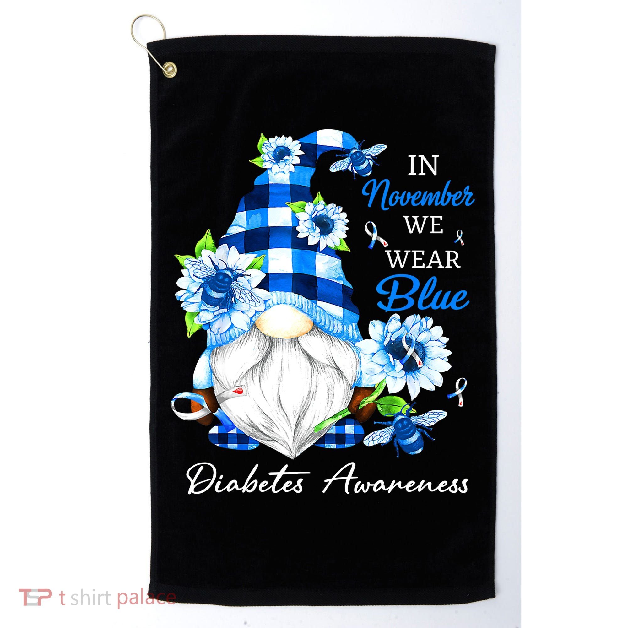 T1D T2D Diabetic Diabetes Awareness Golf Towel