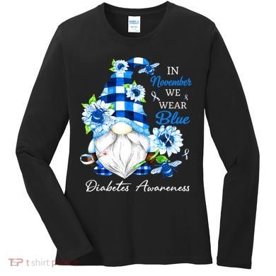 T1D T2D Diabetic Diabetes Awareness Women's Long Sleeve Shirt