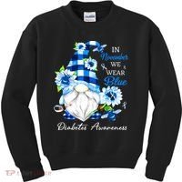 T1D T2D Diabetic Diabetes Awareness Kids Sweatshirt thumb 0