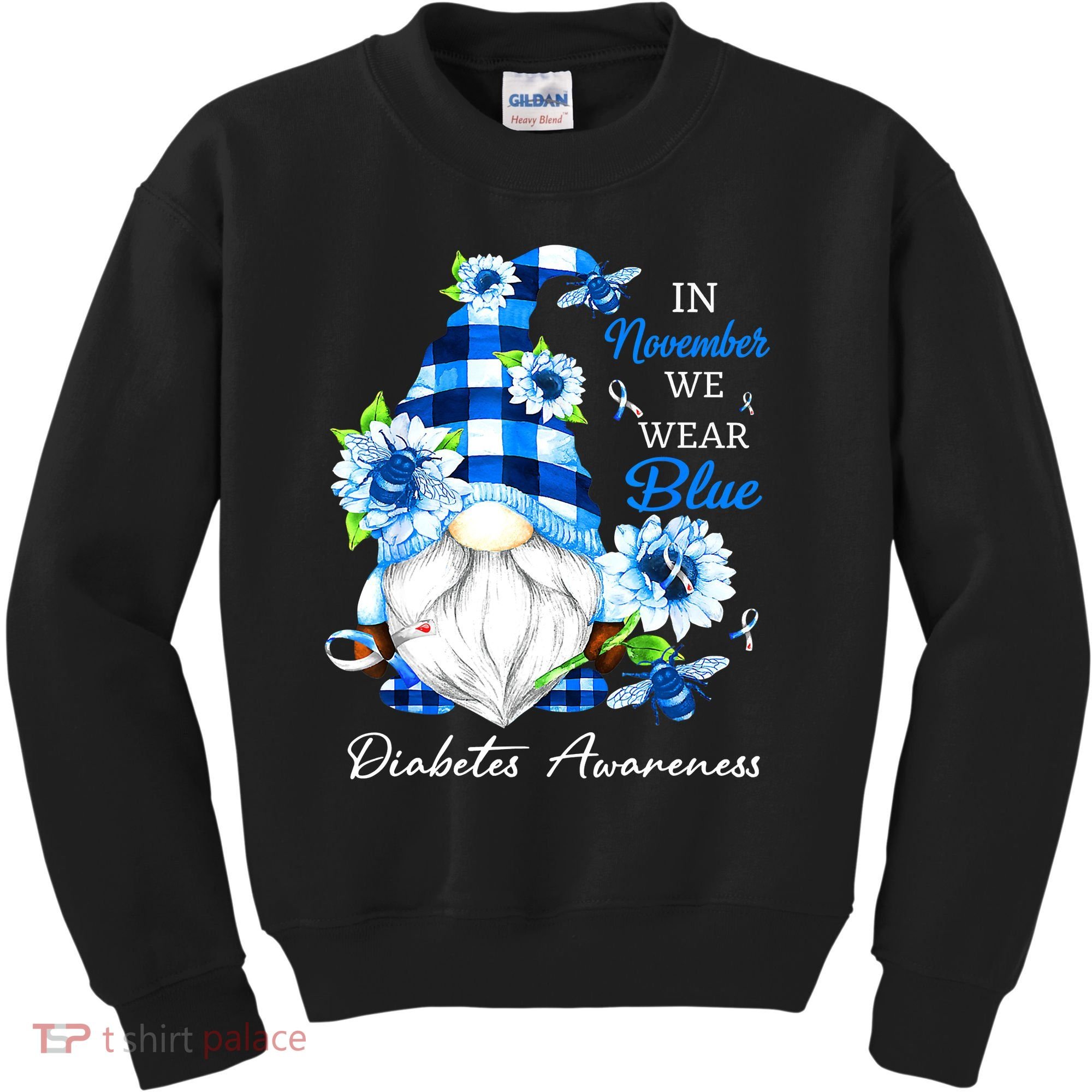 T1D T2D Diabetic Diabetes Awareness Kids Sweatshirt