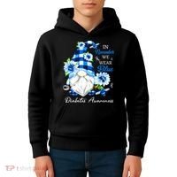 T1D T2D Diabetic Diabetes Awareness Kids Hoodie thumb 4