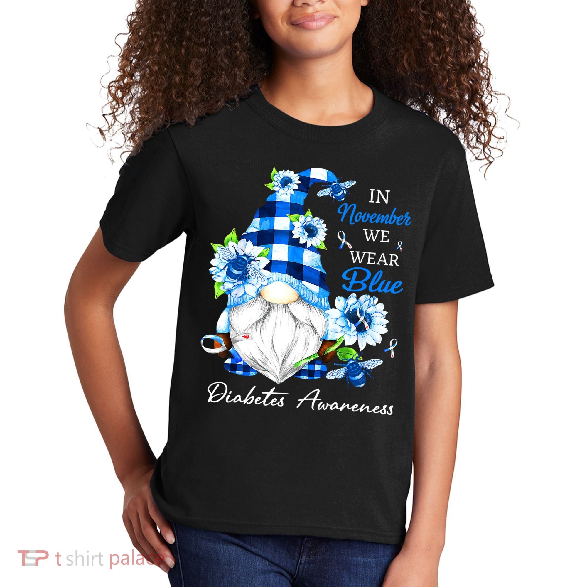 T1D T2D Diabetic Diabetes Awareness Kids T-Shirt