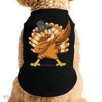 Thanksgiving Turkey Dabbing Funny Doggie Tank thumb 0