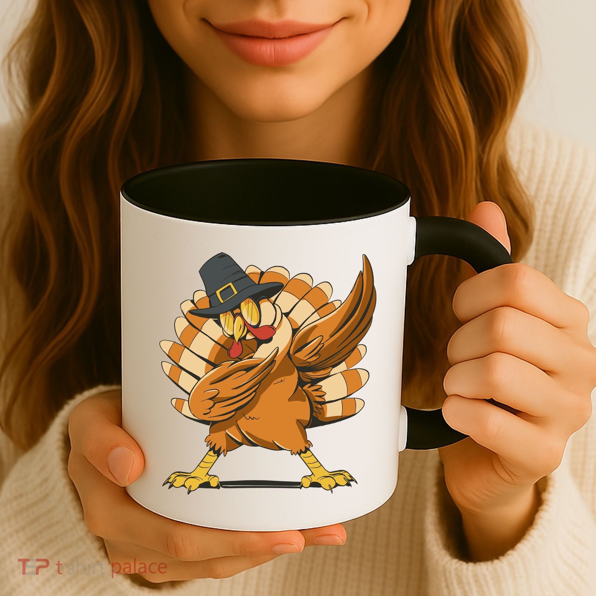 Thanksgiving Turkey Dabbing Funny Coffee Mug