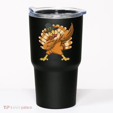 Thanksgiving Turkey Dabbing Funny Tumbler