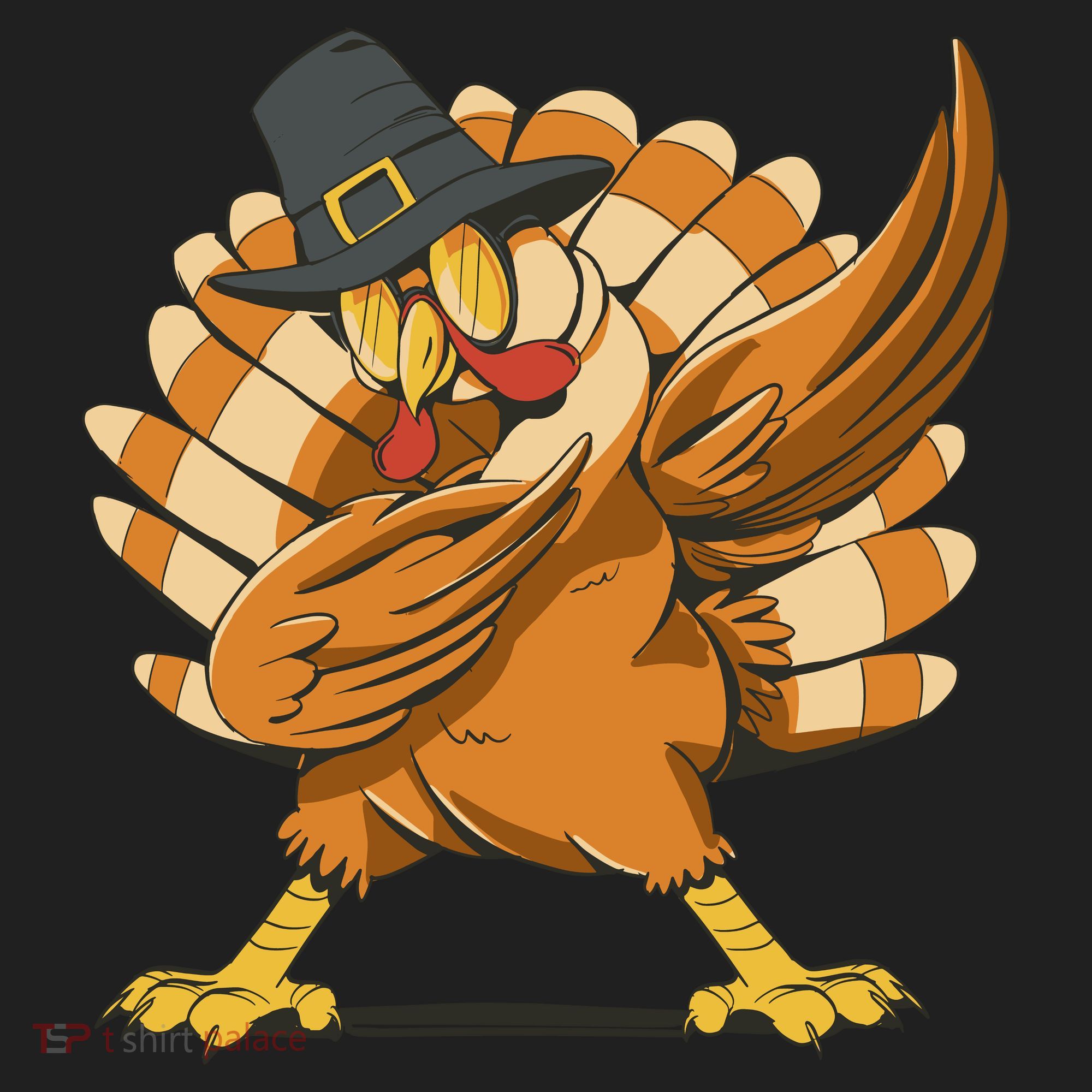 Thanksgiving Turkey Dabbing Funny Tumbler