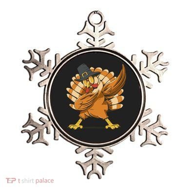 Thanksgiving Turkey Dabbing Funny Ornament