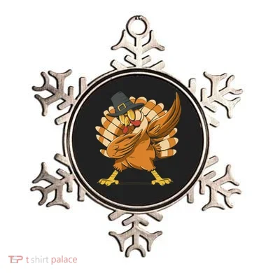 Thanksgiving Turkey Dabbing Funny Ornament
