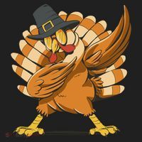 Thanksgiving Turkey Dabbing Funny Hat thumb 2