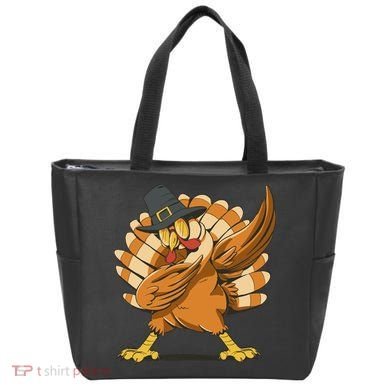 Thanksgiving Turkey Dabbing Funny Tote Bag