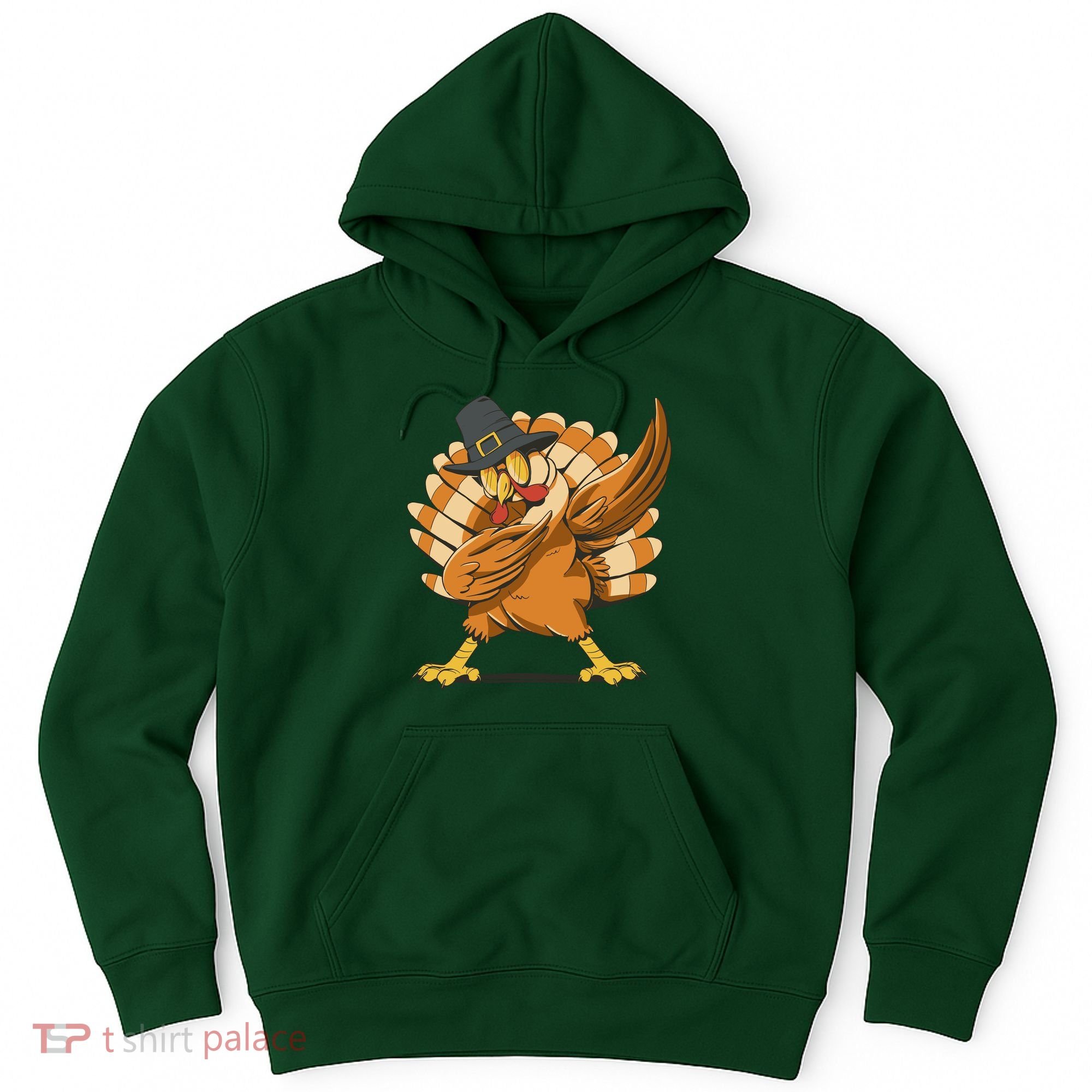 Thanksgiving Turkey Dabbing Funny Hoodie