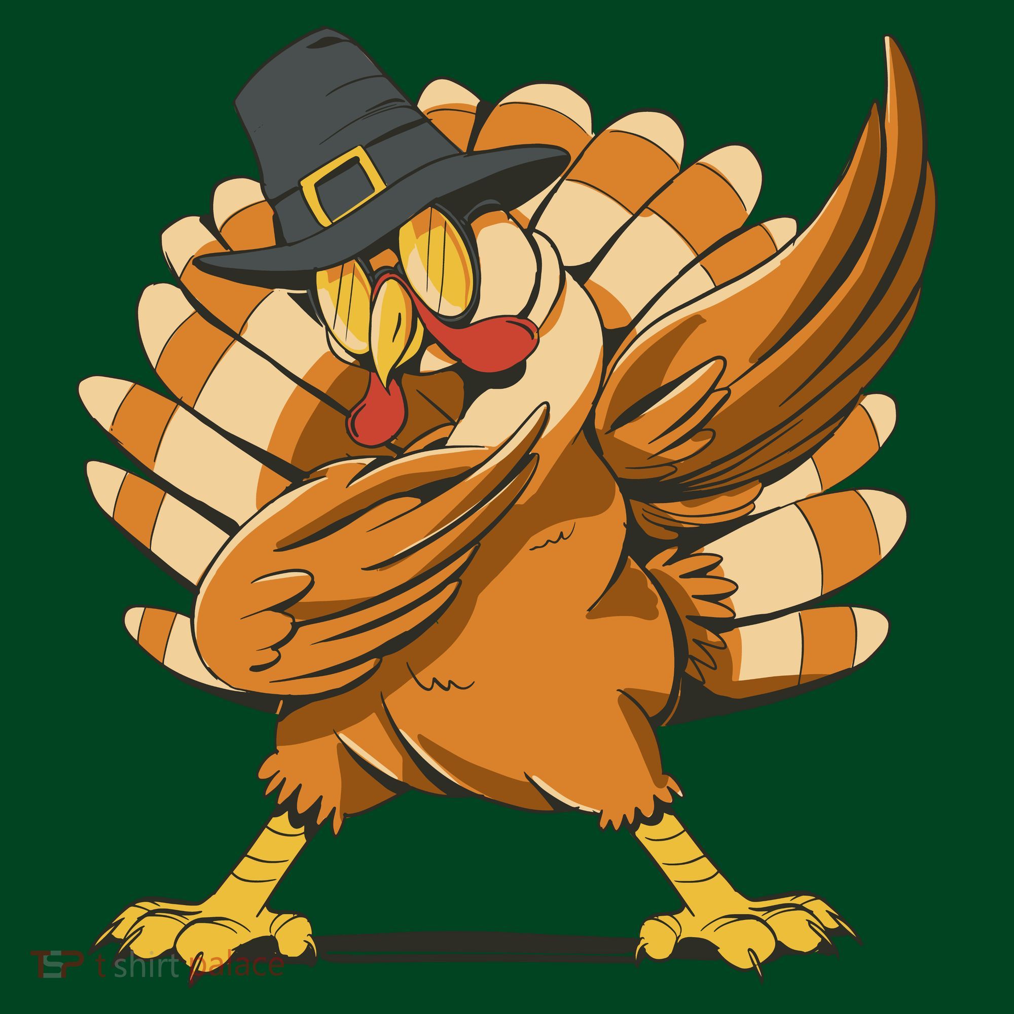 Thanksgiving Turkey Dabbing Funny Coaster