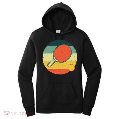 Table Tennis Design Ping Pong Players Women's Hoodie