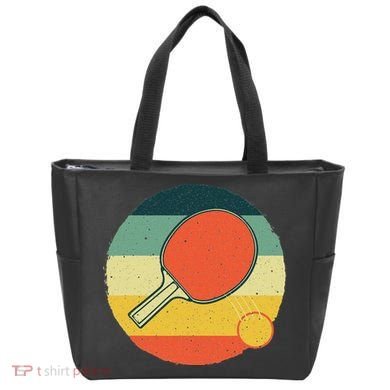 Table Tennis Design Ping Pong Players Tote Bag