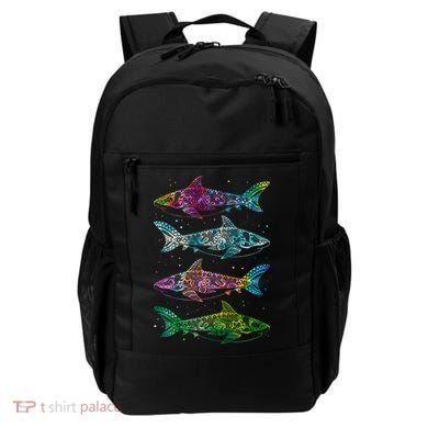 Tattoo Tie Dye Sharks Backpack