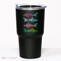 Tattoo Tie Dye Sharks Tumbler thumb 0
