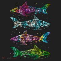 Tattoo Tie Dye Sharks Tumbler thumb 3
