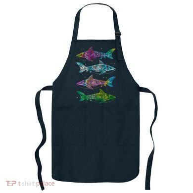Tattoo Tie Dye Sharks Apron