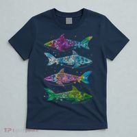 Tattoo Tie Dye Sharks T-Shirt thumb 5