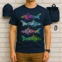 Tattoo Tie Dye Sharks T-Shirt thumb 6