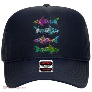 Tattoo Tie Dye Sharks Hat