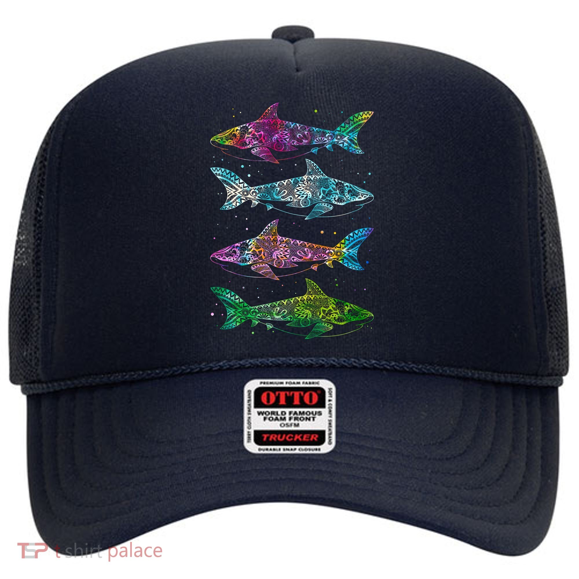 Tattoo Tie Dye Sharks Hat