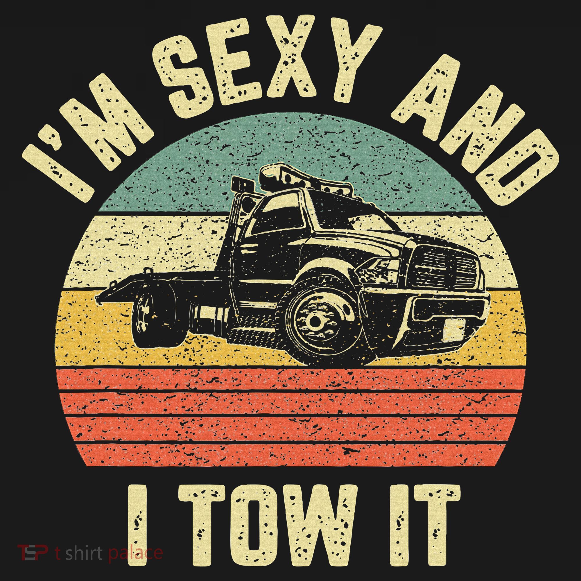 Tow Truck Driver Funny Towing Car Flat Bed Tow Truck Women's Tank Top