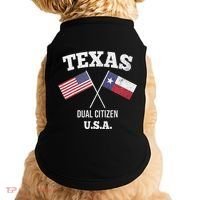 True Texan Dual Citizen Love Texas And America Doggie Tank thumb 0