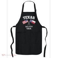 True Texan Dual Citizen Love Texas And America Apron thumb 0